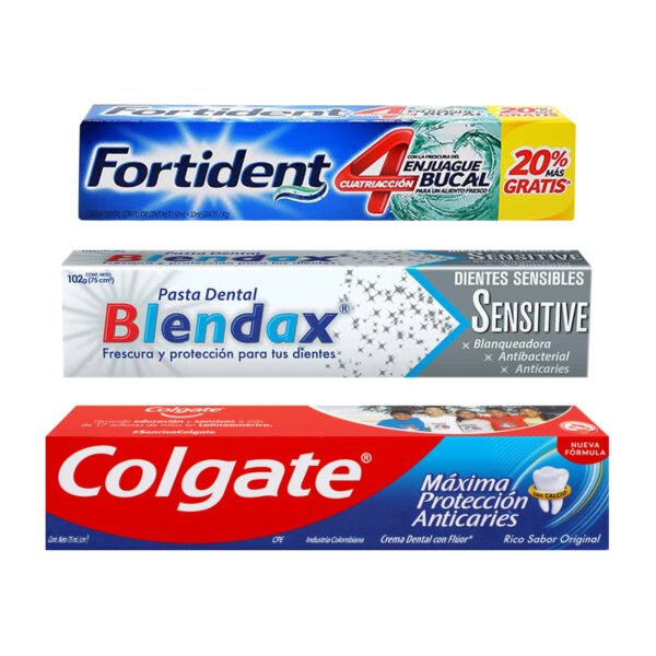 3 Tubos de Pasta Dental